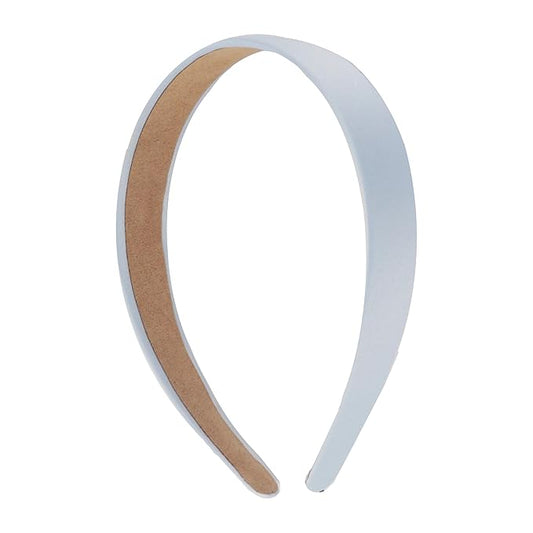 1 Satin Headband for Women and Girls - Light Blue