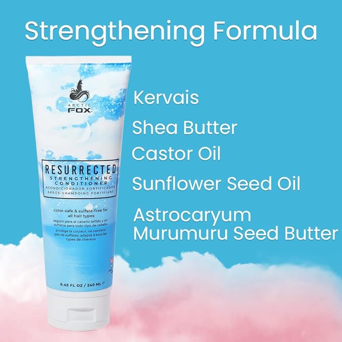 ARCTIC FOX VEGAN & CRUELTY FREE RESURRECTED STRENGTHENING COLOR SAFE & SULFATE FREE SHAMPOO AND CONDITIONER FOR ALL HAIR TYPES (CONDITIONER)