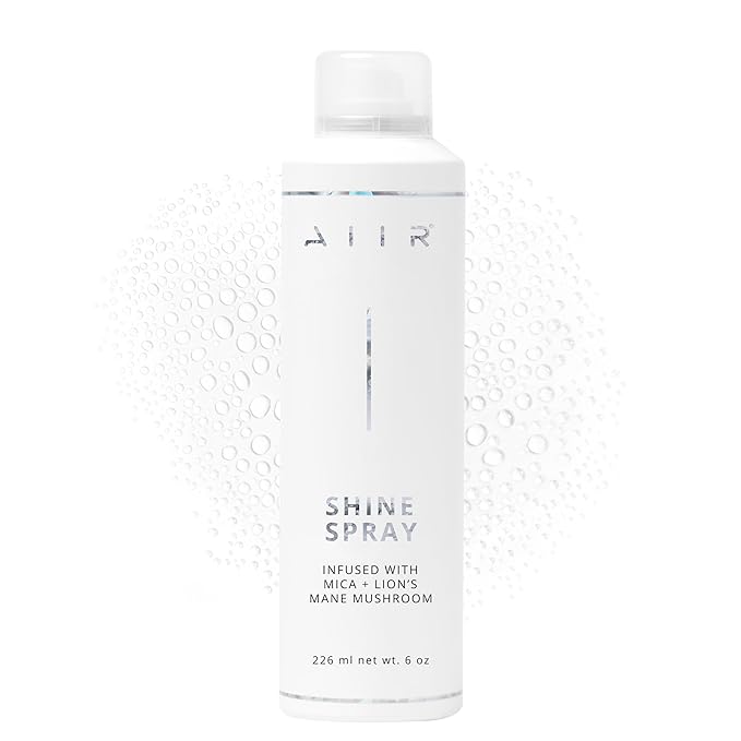AIIR Shine Spray -Smoothing Spray for Glossy Sleek Hair, Humidity and Frizz Shield Spray, Gloss Spray, Lightweight Spray Coats and Protects Hair, Enhance Shine & Color with Reflect, 6 oz