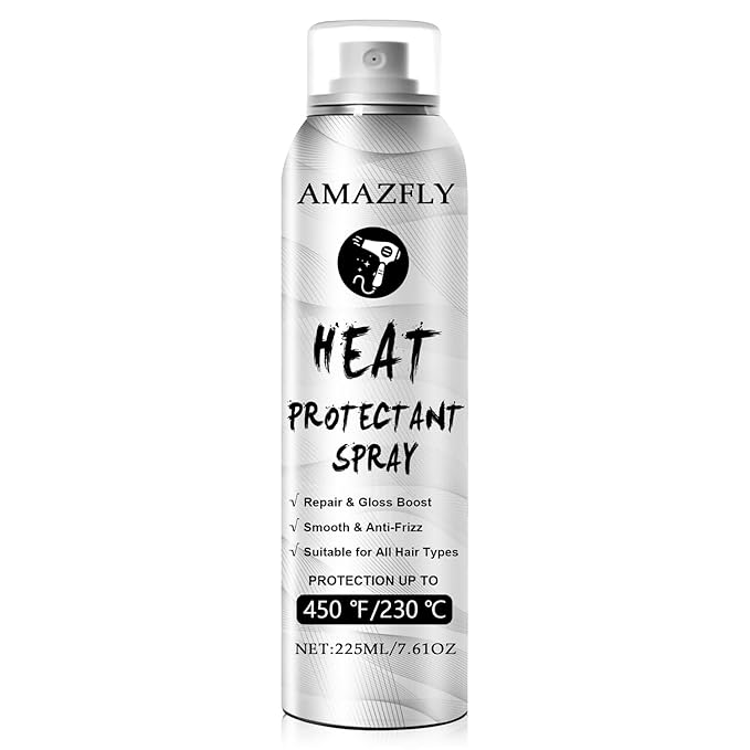 Heat Protection Hair Spray with Moroccan Argan Oil - Thermal Resistant Styling Products for Women - Frizzy, Black and Curly Hair - Anti Frizz, Leave In Conditioner - Flat Iron and Blow Dry (7.61 OZ)