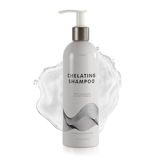 Chelating Shampoo – For Oily Hair & Oily Scalp -Deep Cleansing Clarifying Shampoo- Removes Hard Water Buildup, Chlorine & Residue-Nourishes-No Silicones, No Parabens, Fresh Volume. 12 Fl Oz ( 355 ML)