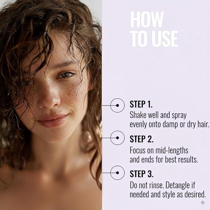 Hey Honey Tame Tonic Honey & Argan Oil Leave-In Conditioner Spray | Frizz‑Taming, Heat‑Protect & Shine‑Boost | Infused with Keratin & Bee Propolis, Sulfate & Paraben Free – 150 mL (5 oz)