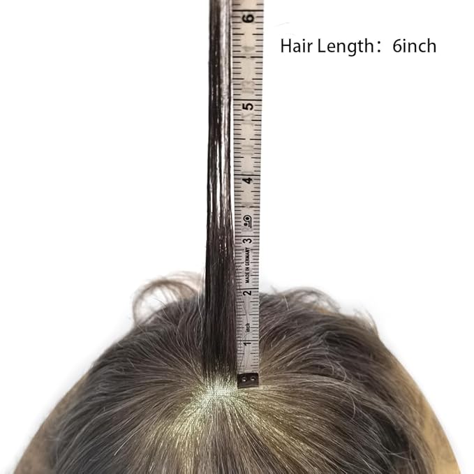 Toupee For Men Real Human Hair System For Men Full Swiss Lace Mens Toupee Lace Hair Piece For Men Hair System Bleached Knots 8x10-90% light density#420 4# MEDIUM BROWN+20% GREY