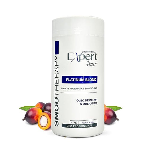 Platinum Blond, Botox Hair Treatment- Straightening, Anti-Frizz, Botox Capilar Para El Cabello- Neutralize yellow tones -Queratina para Alisar el Cabello, Cirugia Capilar para el Cabello (1kg/35.3 oz)