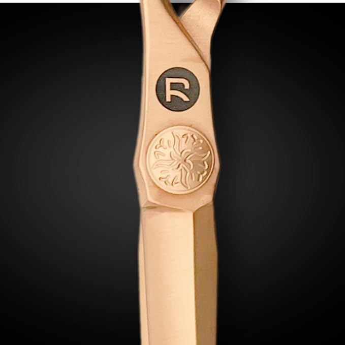 Saki Shears Gold Hair Cutting Shears Professional - 6 Inch Hairdresser Gold Scissors - Japanese Steel VG10 - Hair Salon Scissors