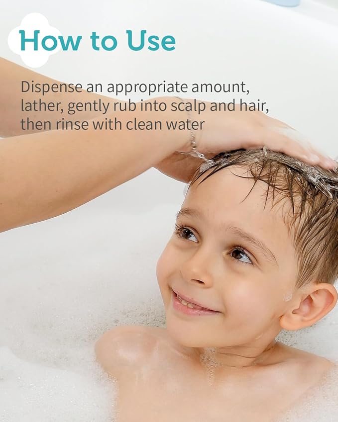 GOONGBE Kids' Fresh Shampoo - Korean Kids Scalp Purifying Shampoo - Gentle Deep Cleansing for Oily, Smelly Scalps - Low pH & Silicone-Free Formula - Allergen Free Scent, 10.1 fl.oz. 2 Pack