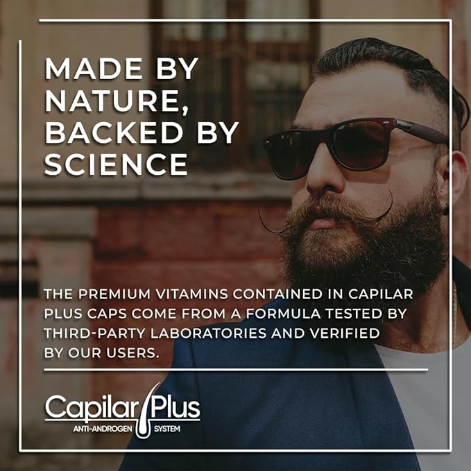 | Capilar Plus with Anti-Androgen System | Hair Growth Supplement | Hair Loss Treatment | Healthy Skin, Hair & Nails - Count 60 (2)