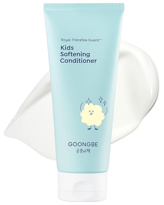 GOONGBE Kids' Softening Hair Conditioner - Korean Kids Glossy Hair Conditioner for Weak, Frizzy and Tangle Prone Hair - Silicone-Free Formula - Allergen Free Scent, 6.76oz.