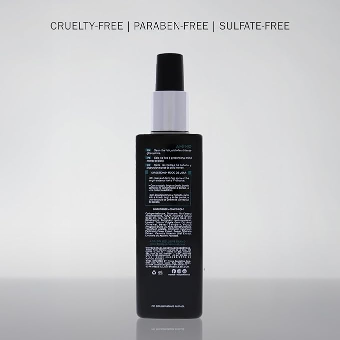 TRUSS Amino Heat Protection Spray for Hair - Anti Frizz Leave In Hair Spray - Infused with Essential Oils to Hydrate & Replenish Amino Acids - Color Safe Heat Protectant & Detangler (7.61 oz)