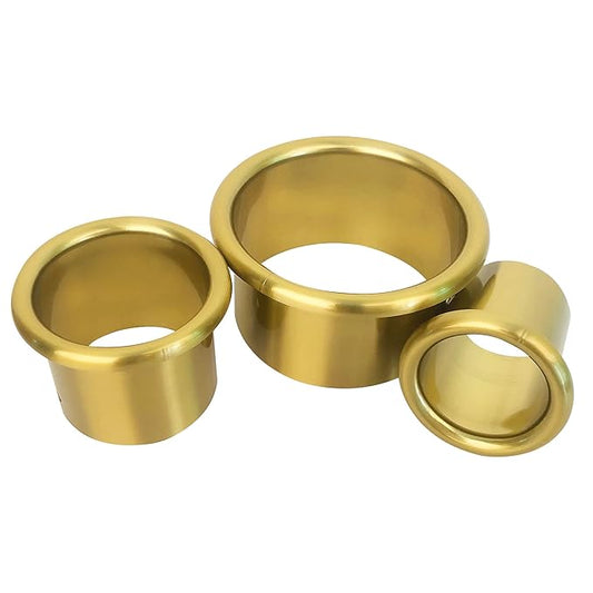 Hair Styling Station Dryer Curling Iron Appliance Hot Iron Tools Holder Tube (Golden, 3inch, 2inch, 1.5inch, 1.78inch)