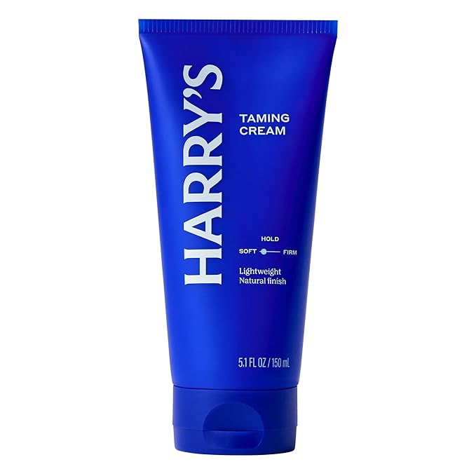 Harry's Hair Taming Cream, Lightweight Hair Styling Cream with Natural Finish, 5.1 Fl Oz, 3 Pack