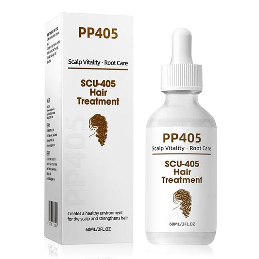 PP405 Hair Treatment – Lightweight Scalp Serum for Fuller-Looking Hair, Non-Greasy Formula with Hyaluronic Acid & Biotin, For Men & Women