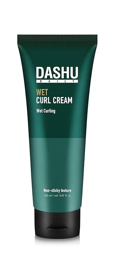 DASHU Daily Curl Cream 5.07oz - Volumizing Hair Essence with Anti-Frizz Treatment for Natural Styling