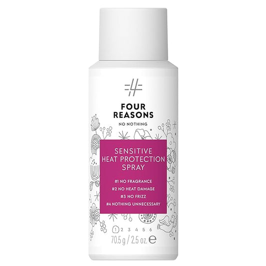 No nothing Sensitive Heat Protection Spray for Hair - Heat Protectant Spray for Women - Vegan, Unscented, Fragrance Free - Travel Size Frizz Control & Thermal Heat Protection