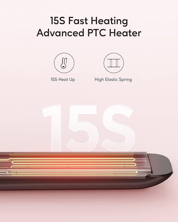 Wavytalk Hair Straightener, 100% Pure Titanium Flat Iron Hair Straightener Dual Voltage Creates Silky Hair Instantly, 1 Inch Flat Iron 170℉-450℉