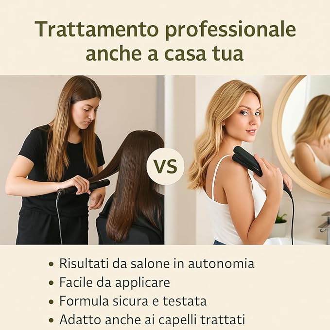 LZ Laminado Hair Cream Lamination – Professional, Formaldehyde‑Free Keratin Treatment – Smooth, Soft & Silky Finish – Heat & Pollution Protection with Natural Oils