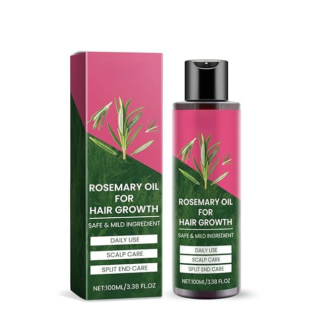 | Biotin | Hair Growth Supplement | Skin Care | Rosemary Hair Growth Essential Oil Promotes Healthy and Nourishing Hair Growth, Tough Hair Essential Oil Hair， (3.38 Fl Oz)