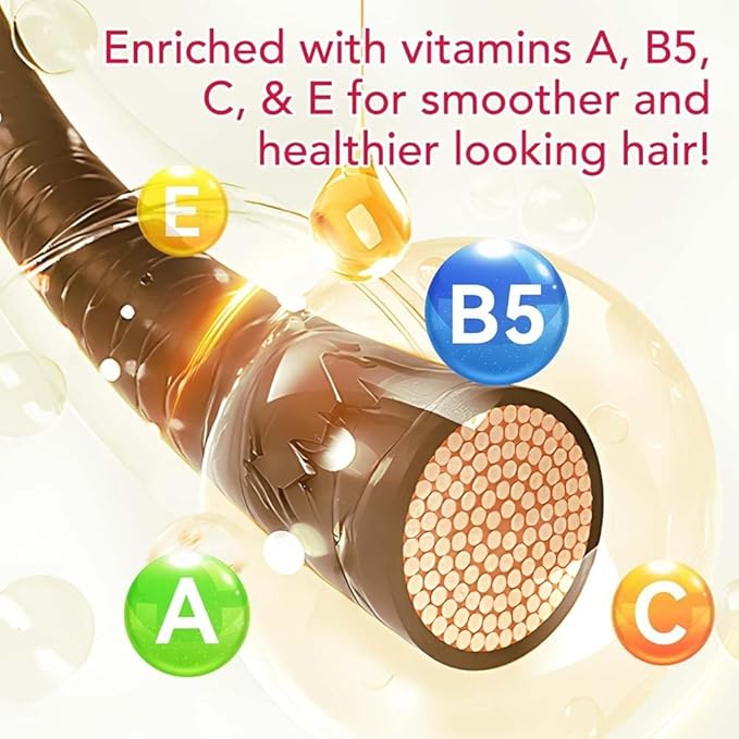 Hair Treatment Oil For Damaged Hair, Hair Treatment Serum For Frizzy & Dry Hair, Hair Vitamin Oil Capsules with Argan, Avocado, Moroccan Oil, Anti Frizz Leave in Conditioner with Vitamin A, C, E & B5