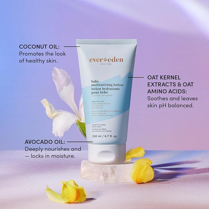 Evereden Baby Bathtime DUO: Baby Lotion for Newborn and 2-in-1 Newborn Shampoo and Body Wash Set - Soothing, Cleansing, & Hydrating Shampoo and Lotion