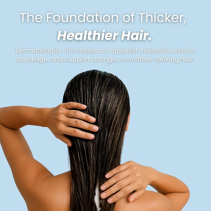 Replenish Conditioner – Hydrating Botanical Blend with Biotin, Argan Oil & Macadamia Seed Oil – Helps Reduce Breakage & Supports Fuller-Looking Hair – 250ml