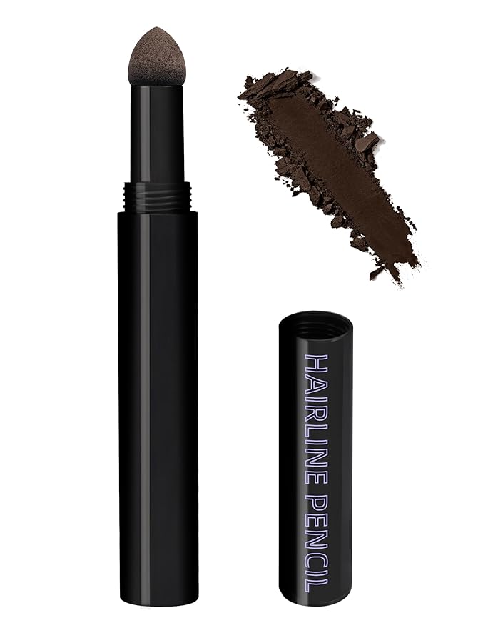 Women Hairline Powder Stick, 0.04oz Root Touch Up Hair Color Powder Root Cover Up Dye Scalp Concealer Hair Fibers for Thinning (Gray-Brown)(Gray Brown, Regular Size)