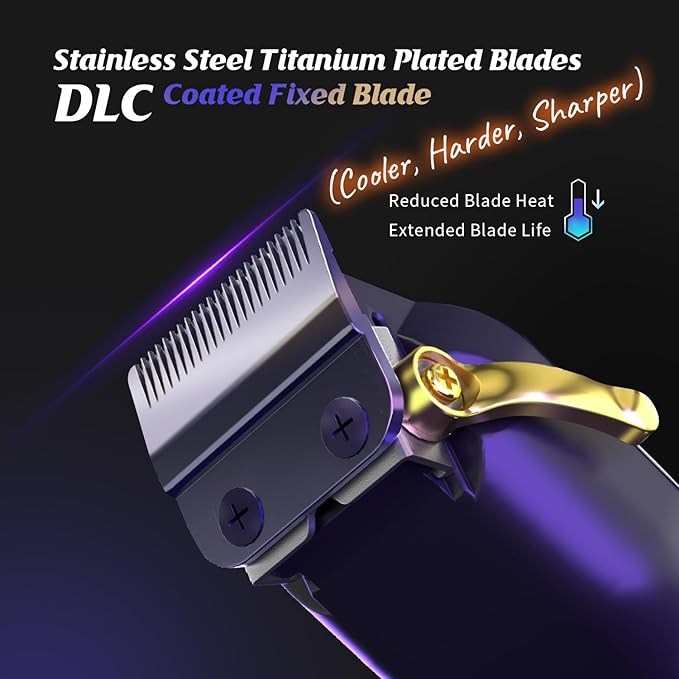 SUPRENT® PRO Professional Hair Clippers for Men- Barber Clippers Set Brushless Motor, Cordless Hair Clipper with Zero Gap Hair Trimmer- Premium Hair Cutting kit Gift for Men