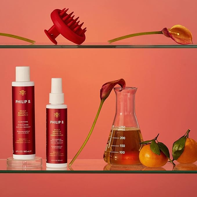 PHILIP B Scalp Booster Shampoo, 6 fl. oz. (180 ml) - Clarifying Shampoo Stimulates Scalp for Thicker, Denser Looking Hair