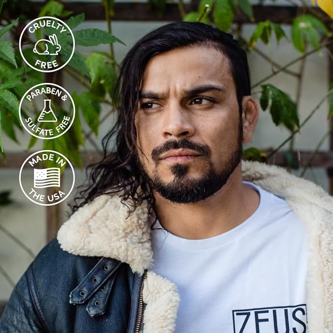 ZEUS Texture Cream Hair Pomade, Medium Hold, Natural Shine, Water Soluble Cream Pomade for Men (Made in USA) 4 oz.