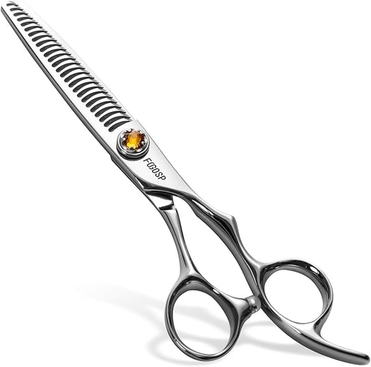 Thinning Shears for Hair Cutting Extremely Sharp Japan VG10 Steel Hairdressing Scissors for Barbers Salon Stylists CNC Craftsmanship Smoothing Cut Barber Scissors for Women Men (Blending Shear)