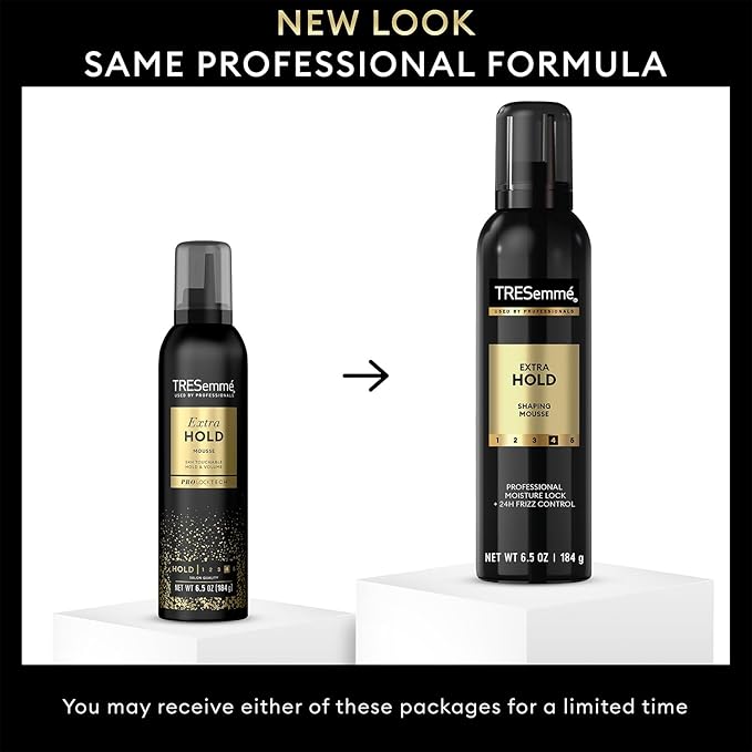 TRESemmé Extra Hold Hairspray & Shaping Mousse Bundle – 24H Touchable Hold & Volume + Frizz Control