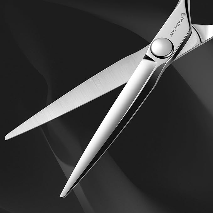 AOLANDUO Professional Hair Cutting Scissors - VG10 Steel Barber Shears, Ergonomic Handle - 1 Count, 6 in
