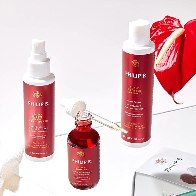 PHILIP B Scalp Booster Shampoo, 6 fl. oz. (180 ml) - Clarifying Shampoo Stimulates Scalp for Thicker, Denser Looking Hair