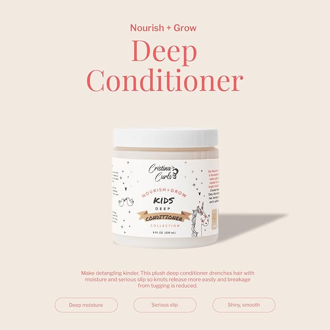 Cristina's Curls Kids Deep Conditioner – Plush Moisture And Slip For Easy Detangling
