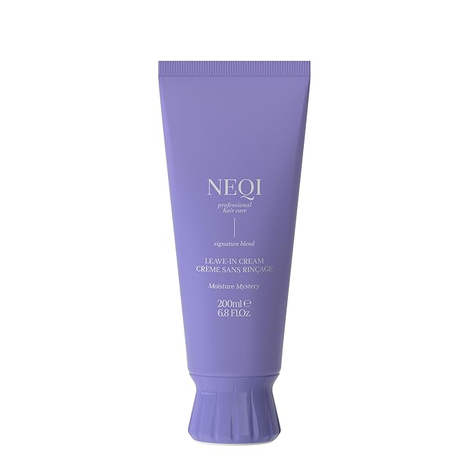 neqi - MOISTURE MYSTERY Leave-In Cream 200ml – Moisturizing Hair Care with Heat Protection, Anti-Frizz, Vegan, Sulfate-Free, For All Hair Types, Professional Performance