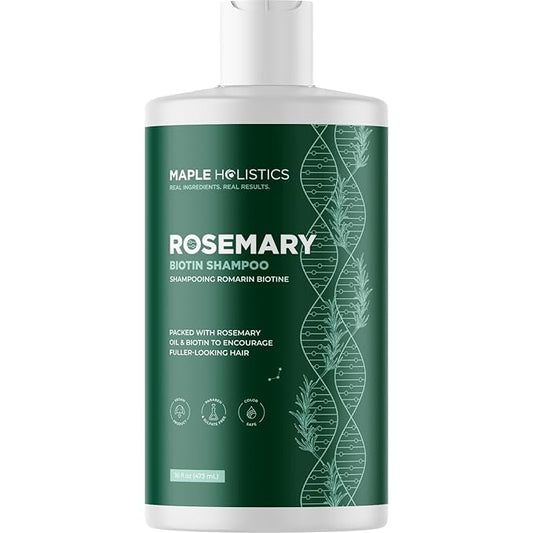 Volumizing Biotin and Rosemary Shampoo - Vegan Rosemary Biotin Shampoo for Thinning Hair for Women and Men with Nourishing B Vitamins & Tea Tree Oil - Paraben Silicone & Sulfate Free (16 Fl Oz)