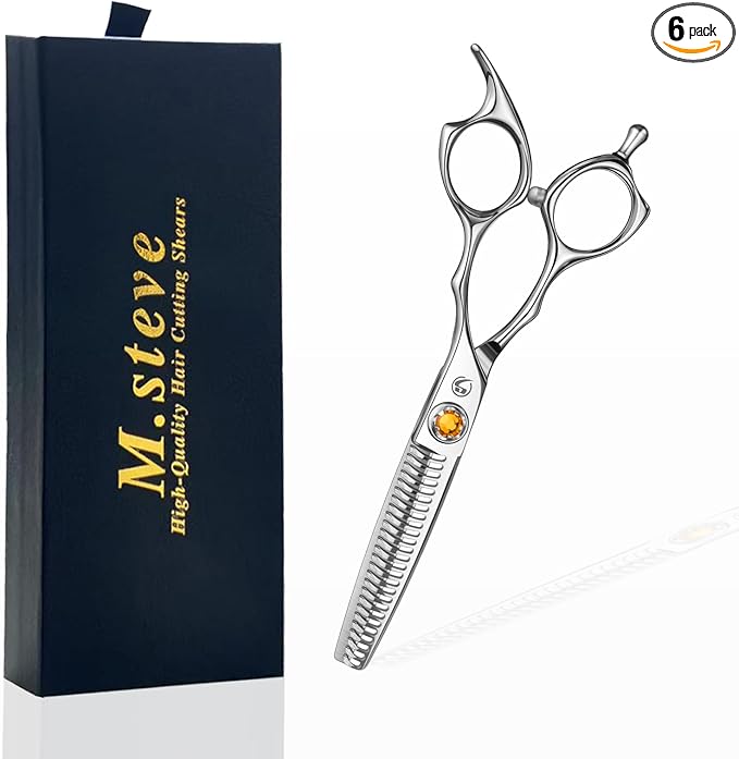 Thinning Shears for Hair Cutting 6",Left and Right Hand Professional Hair Thinning Scissors with Barber Texturizing 26 Teeth Shears,Barber Scissors for Salon/Home Use