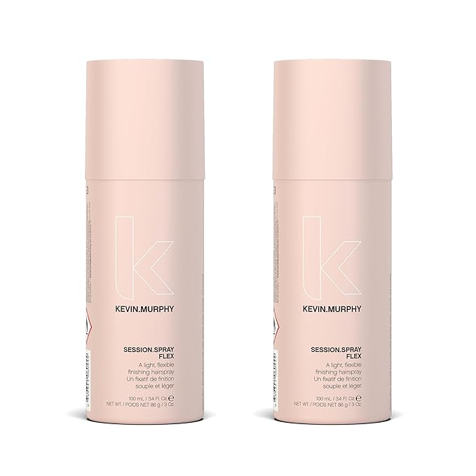 KEVIN.MURPHY SESSION.SPRAY FLEX - Flexible Finishing Hair Spray - For All Hair Types - Lightweight Hold - Humidity Resistant Hair Care - Travel Size - 100 mL / 3.4 fl oz (Pack of 2)