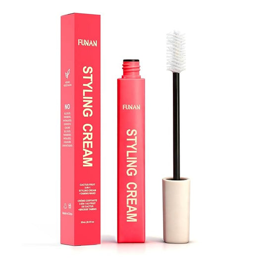 Hair Cactus Fruit 3-in-1 Hair Styling Cream & Flyaway Taming Wand – Sleek Finish, Frizz Control, Edge Smoothing & Hair Shine | Natural Oils Formula | Lightweight, Non-Greasy, Travel Size(1 Pack)