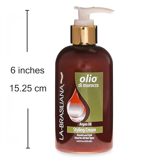 La-Brasiliana Olio Di Morocco Argan Oil Styling Cream, 8.45 fl.oz.