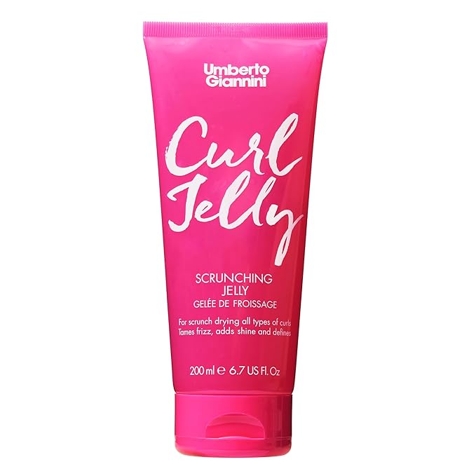 Umberto Giannini Curl Jelly Scrunching Jelly 6.7 fl Oz - Frizz Solution Defining Hair Gel for 2a-4c Curly, Wavy, Coily Hair - Vegan & Cruelty-Free