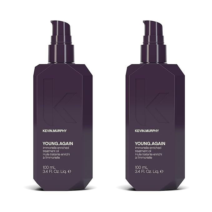 KEVIN.MURPHY YOUNG.AGAIN - Hair Oil for Strength & Shine - For All Hair Types - For Hair Repair - Deep Conditioning Oil - With Heat Protection - Paraben Free Care (Pack of 2)