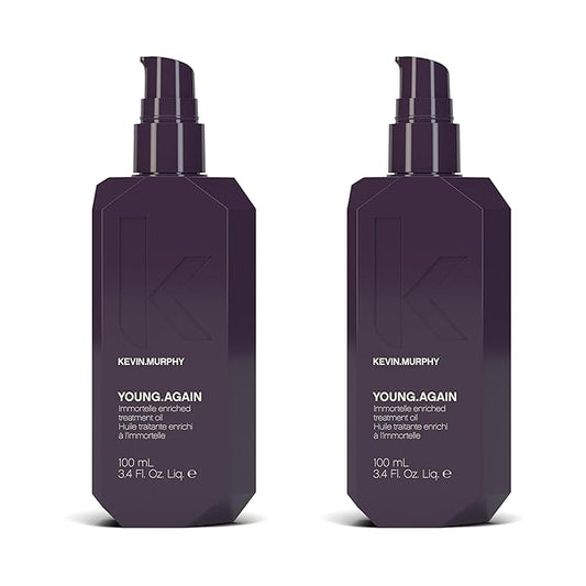 KEVIN.MURPHY YOUNG.AGAIN - Hair Oil for Strength & Shine - For All Hair Types - For Hair Repair - Deep Conditioning Oil - With Heat Protection - Paraben Free Care (Pack of 2)