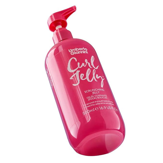 Umberto Giannini Curl Jelly Scrunching Jelly, Vegan & Cruelty Free Frizz Solution Gel for Curly or Wavy Hair, XL 16.9flOz