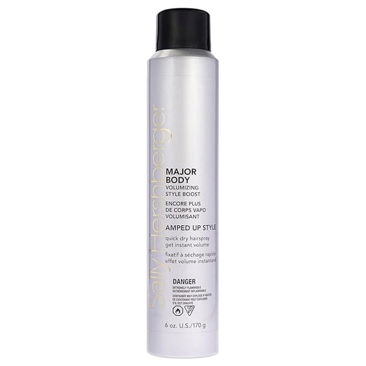SALLY HERSHBERGER Major Body Volumizing Style Boost Hair Spray for Men & Women - Strong Hold Hairspray for Unisex - Adds Intense Volume & Shine - All Hair Types - 6 oz