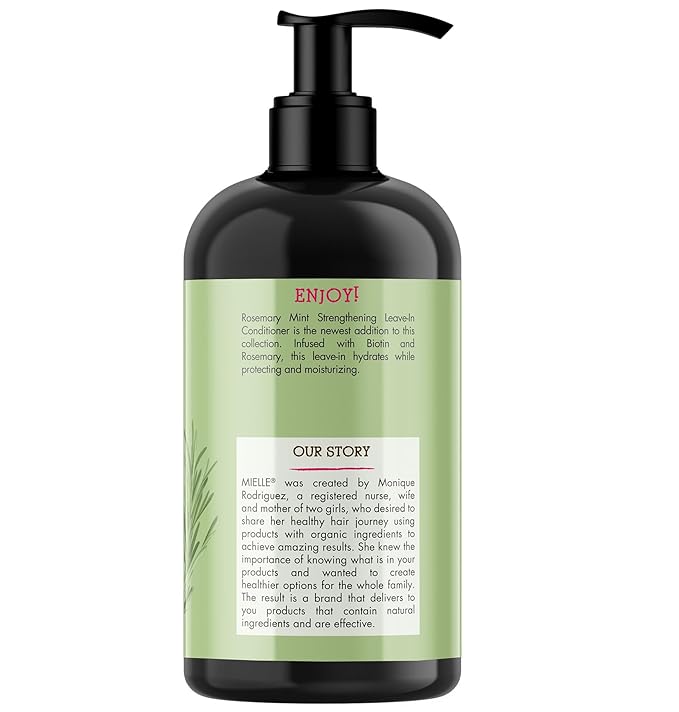 Mielle Organics Rosemary Mint Strengthening Hair Conditioner for Women & Men - Biotin Infused Detangling & Hydrating Conditioner to Increase Manageability & Support Longer, Healthier Strands, 20 oz
