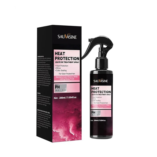 Lanthome Heat Protection Leave-In Treatment Spray Heat Protection 450°F Heat Protect Spray For Damage Repair & Protection from Heat Damage,Color Sealing for Color Treated Hair 200mL/7.054fl.Oz