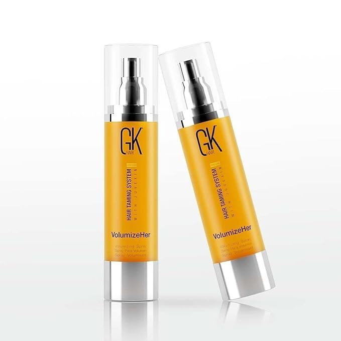 GK HAIR Global Keratin VolumizeHer (3.4 Fl Oz/100ml) Hair Spray, Anti-Frizz Hair Straightener, Heat Protectant Spray For Volume, Texture & Hold Paraben-Free