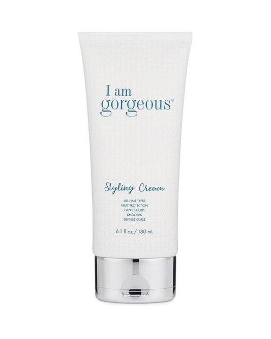 I am gorgeous Styling Cream - Heat Protection for Frizzy Hair - Smoothing and Finishing Blow Out Cream for Women