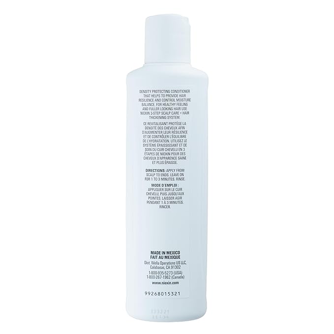 Nioxin Scalp + Hair Thickening System 2 Conditioner | For Natural or Untreated Hair with Progressed Thinning | With Niacinamide and Biotin |10.1 Fl oz.