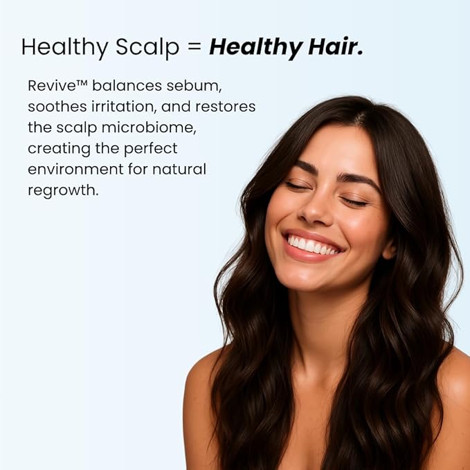 Revive Hair Strengthening Shampoo – With Biotin, Caffeine, Rosemary & Niacinamide – Supports Thicker, Fuller-Looking Hair – Sulfate-Free – 250ml